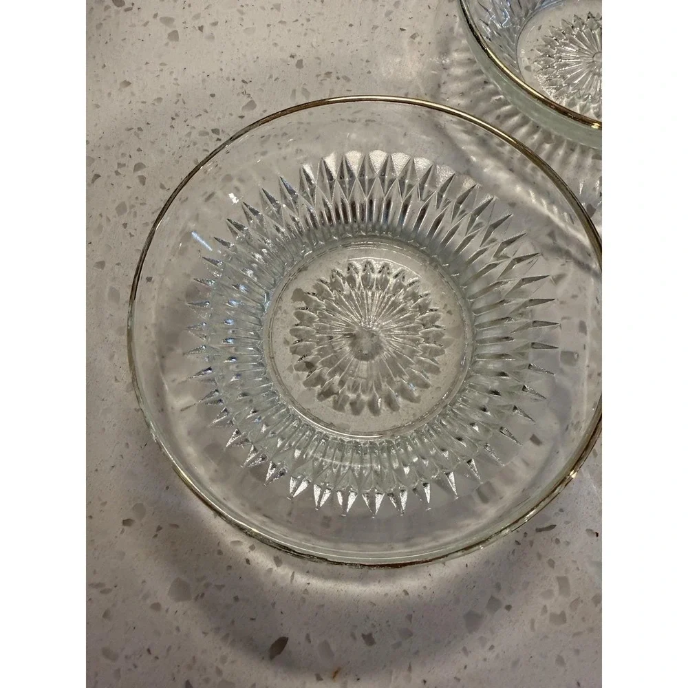 THREE Jeannette Anniversary Crystal Clear 4 3/4